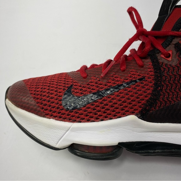 NIKE LEBRON WITNESS 4 Men’s 8.5 Basketball Shoes Red Black Athletic Sneakers - Picture 8 of 15